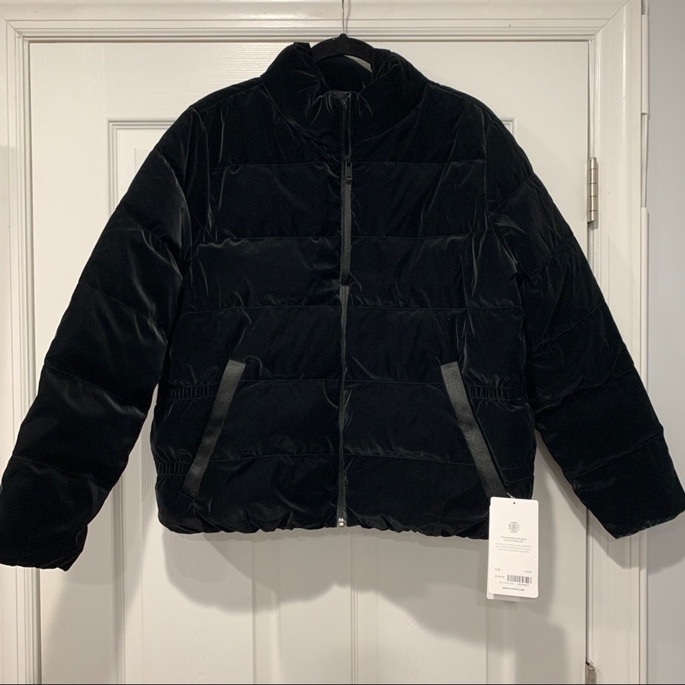 Athleta Venice Velvet Down Jacket - Picture 8 of 14